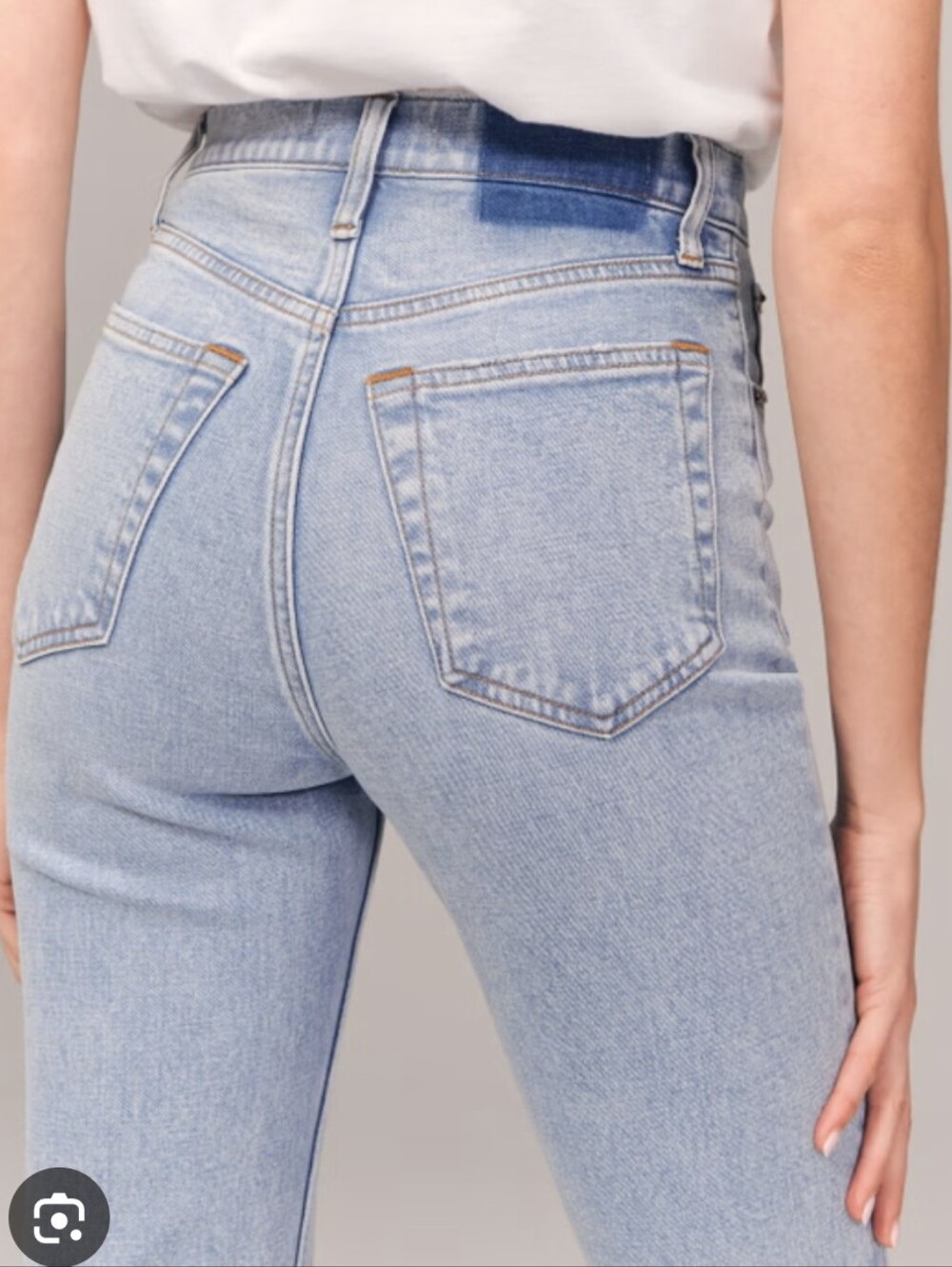Abercrombie The Ankle Straight Ultra High Rise